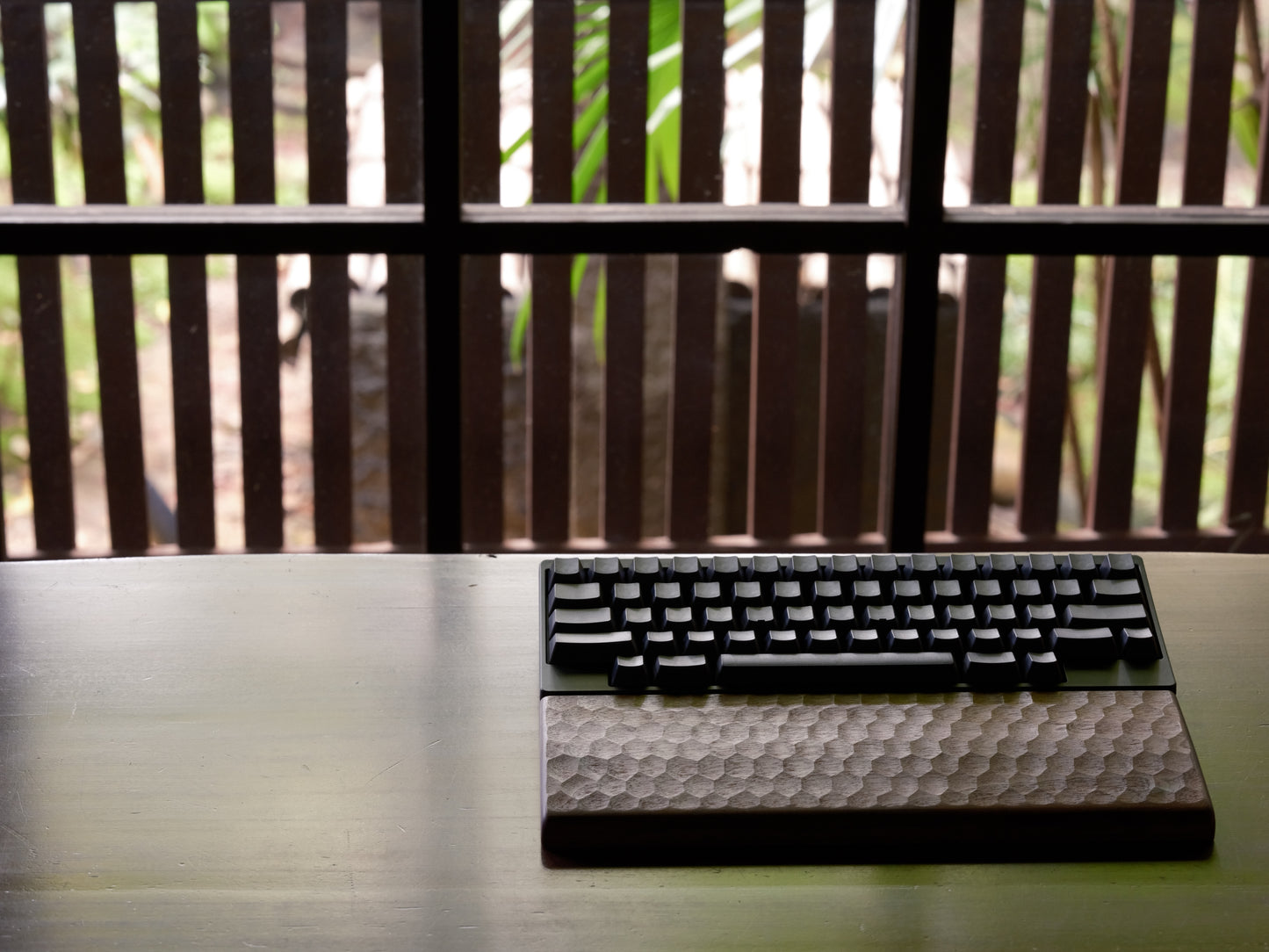 HHKB Exclusive “Kikkou-Naguri”  Wooden Palm Rest & Keyboard Roof